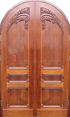 Металлическая арочная дверь ДА-9 в салон красоты в Волхове
