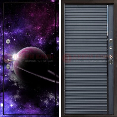 Металлическая дверь с фотопечатью Сатурна ДФ-20 в Красногорске