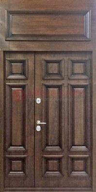 Классическая входная дверь с верхней фрамугой ДФГ-15 в Домодедово