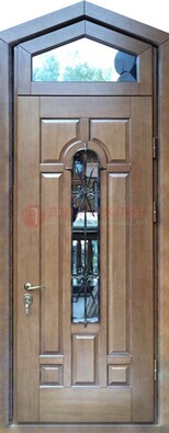 Железная дверь Винорит с фрамугой для частного дома ДФГ-34 в Домодедово