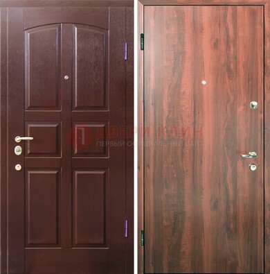 Офисная входная дверь с МДФ ламинат внутри ДМ-101 в Реутове
