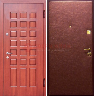 Входная дверь с МДФ и винилискожей ДМ-178 для офиса в Кингисеппе