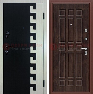 Стальная дверь с МДФ панелями в квартиру ДМ-367 в Чебоксарах