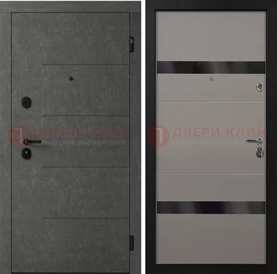 Металлическая дверь с разными МДФ панелями в квартиру ДМ-500 в Королеве