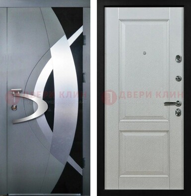 Квартирная стальная дверь с разными МДФ ДМ-509 в Домодедово
