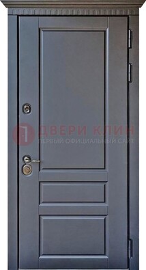 Тёмная входная дверь для коттеджа с МДФ ДМ-528 в Сочи