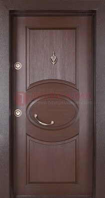 Железная дверь с массивом дуба в стиле классика ДМД-55 в Домодедово