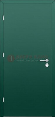 Зеленая стальная дверь с нитроэмалью ДН-6 в Всеволожске