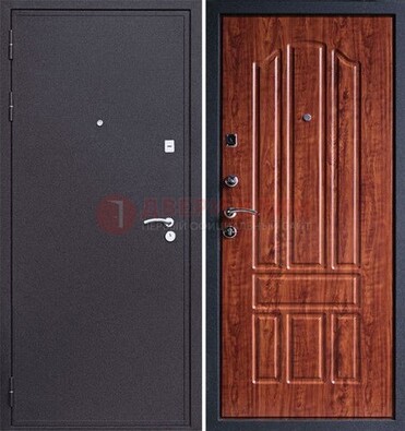 Темная стальная дверь с порошковым напылением ДП-188 в Домодедово