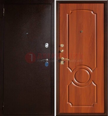 Темная железная дверь с порошковым напылением ДП-46 в Домодедово