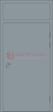 Серая противопожарная дверь ДПП-16 в Домодедово