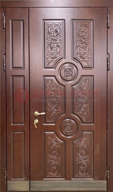 Парадная металлическая дверь с узором ДПР-74 в Домодедово