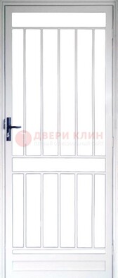 Железная решетчатая дверь белая ДР-32 в Домодедово