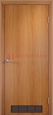 Светлая техническая дверь с вентиляционной решеткой ДТ-1 в Домодедово