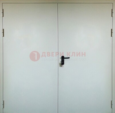 Белая металлическая техническая дверь ДТ-8 в Краснодаре