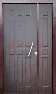 Коричневая тамбурная дверь ДТМ-30 в Ступино