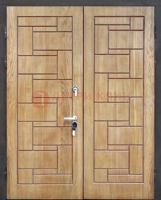 Светло-коричневая стальная дверь с виноритом ДВТ-245 в Домодедово