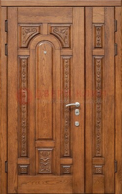 Полуторная железная дверь винорит для дома ДВТ-252 в Домодедово