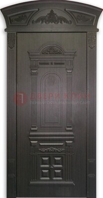Черная стальная дверь с виноритом ДВТ-31 в Домодедово