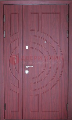 Красная железная дверь с виноритом ДВТ-3 в Домодедово