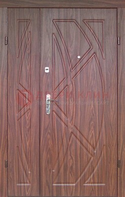 Железная тамбурная полуторная дверь с МДФ ПЛ-7 в Домодедово